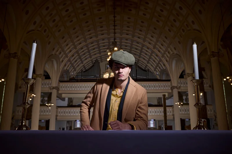 Inspired by the Peaky Blinders this shoot was executed at the beautiful Saint-Eustache Church